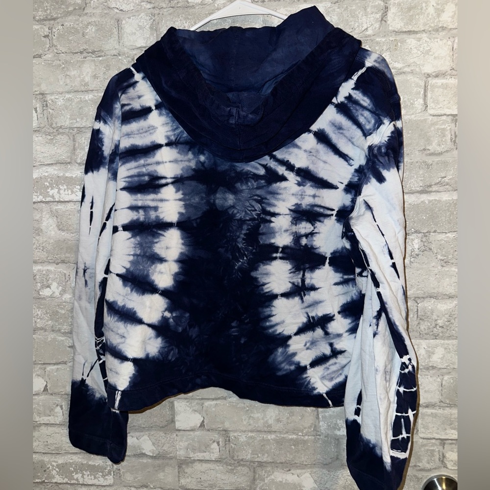 RAQUEL ALLEGRA HILMA COTTON CROP HOODIE SZ S #Q1 - Picture 3 of 5